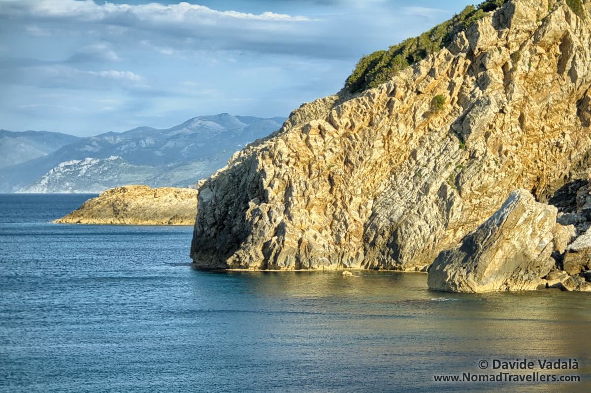 Steep Rocky cliffs next to our house sitting location
