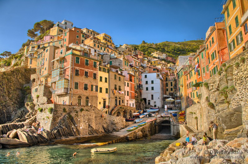 The village of Riomaggiore, tone mapped in SNS-HDR from 3 bracketed shots