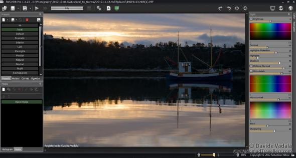 Showing the default image in SNS-HDR