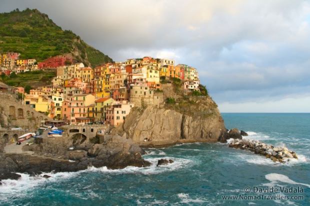 View of the village of Manarola