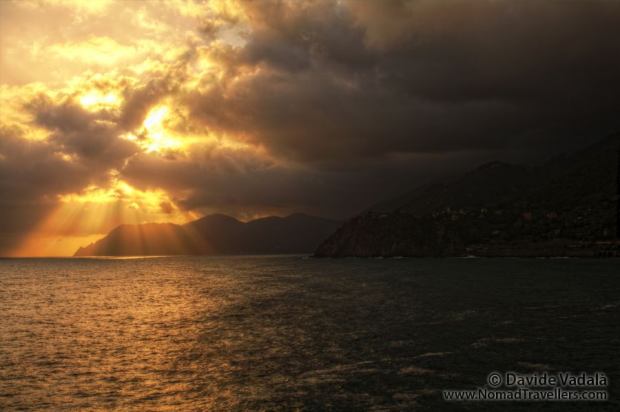 Sunset through the clouds