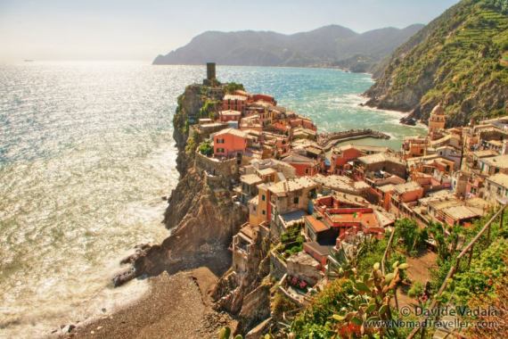One of the views you get while hiking in Cinque Terre: the village of Vernazza
