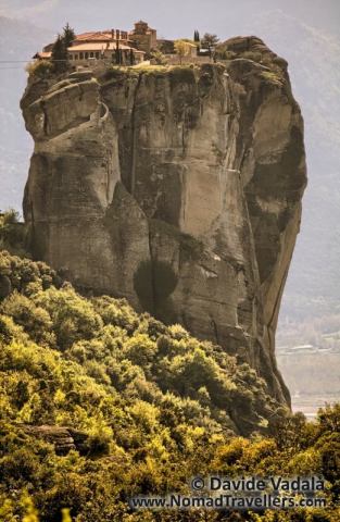 Holy Trynity monastery on top of a pinnacle in Meteora