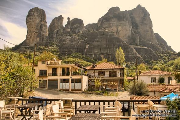 View of the rocks from the terrace of Alsos House