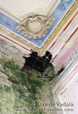 Damaged corner
