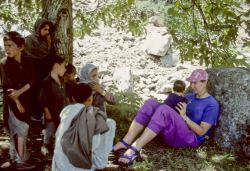 In Pakistan (1990). These girls tried to give me their baby. I'm not joking.