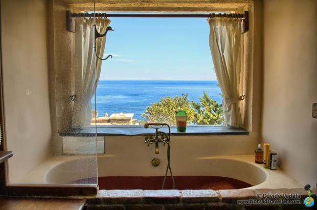 Stunning view from one of the bathrooms in Delenia