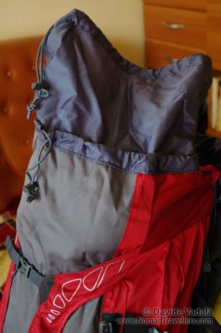 Highlander Discovery 85 liter backpack: extensible top