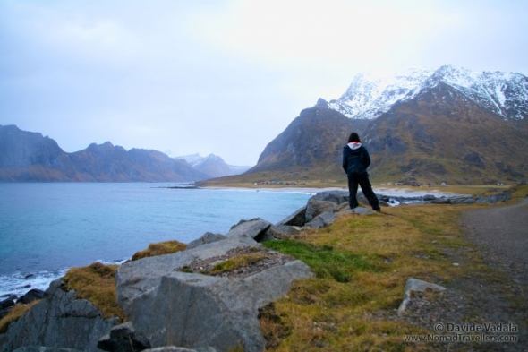 Davide using a natural toilet