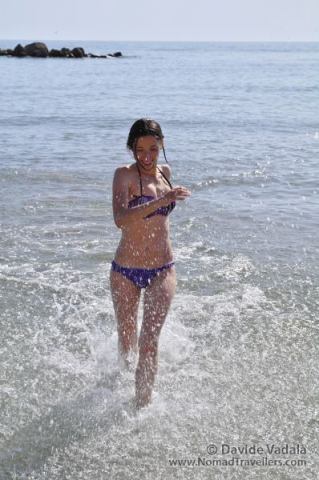 Oti running on the water