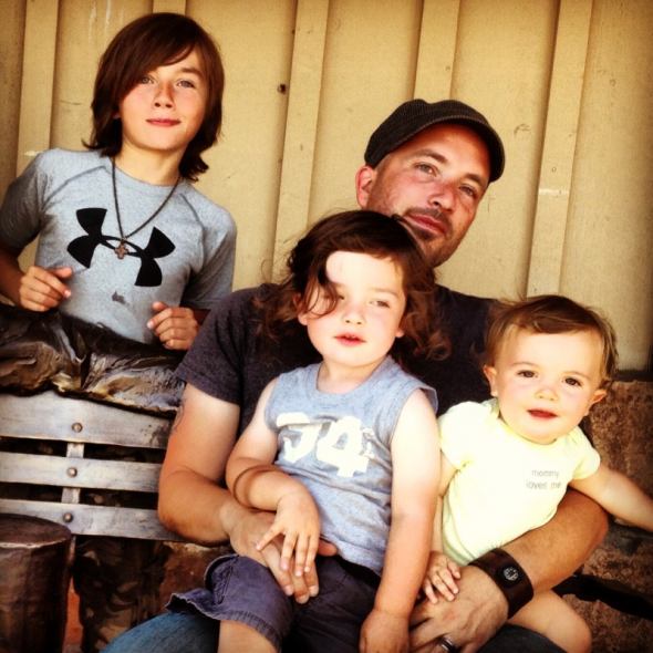 Nathan with his kids