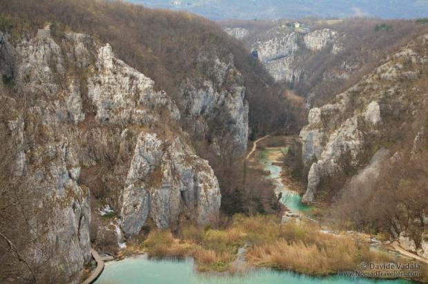 The river Korana flowing through the canyon
