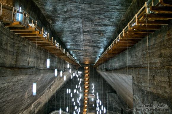 The two balconies hanging at the very top of Josef mine
