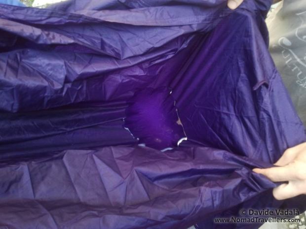 Testing the waterproofness of the rainly