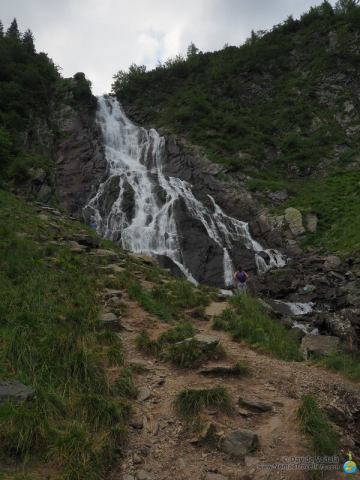 Balea Cascada seen from close-by