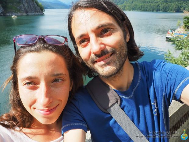 Davide and Oti while visiting the dam