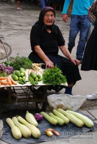 Farmers market in Romania