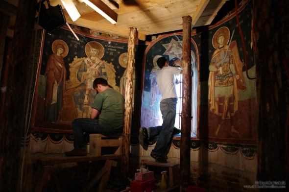 After the second tour it's still not finished, because the priest invites us to eat. We still try to refuse, but there is no way to escape. So we eat fast hoping to go back on the road. We wait for the priest to be back, but at this point he also decides to stop and eat!    Read more: Photo Stories - 009-Monastery-Giurgiu-Romania-Photo-Story0135 - Nomad Travellers http://www.nomadtravellers.com/travel-photography/photo-stories/60-bring-maria-home-hitchhiking-from-hungary-to-bulgaria-through-romania/detail/718-009-monastery-giurgiu-romania-photo-story0135#ixzz2i6crfFzQ 009-Monastery-Giurgiu-Romania-Photo-Story0135