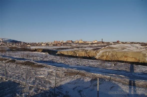 A big wound on the ground, not far from the city, is visible, but much bigger wounds are hidden underground 3 Kiruna-iron-ore-mine6630